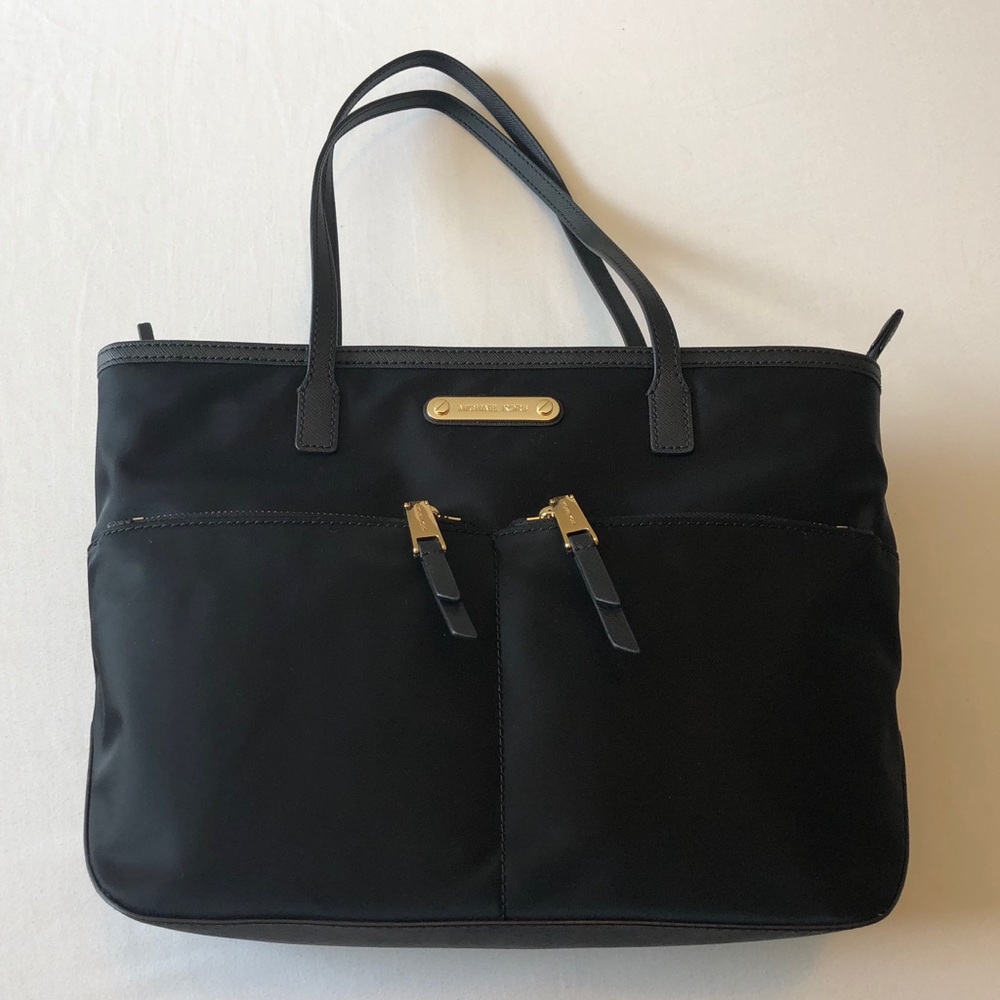 Michael Kors Black “Kempton” Medium Pocket Tote